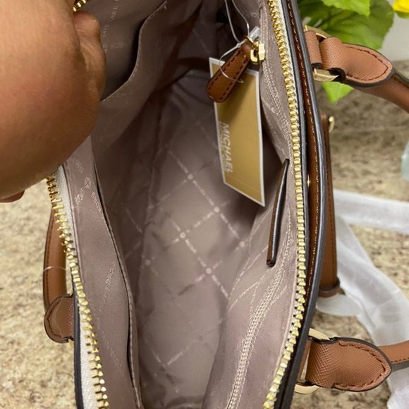 Michael Kors Cindy Floral Satchel - Picture 5 of 6